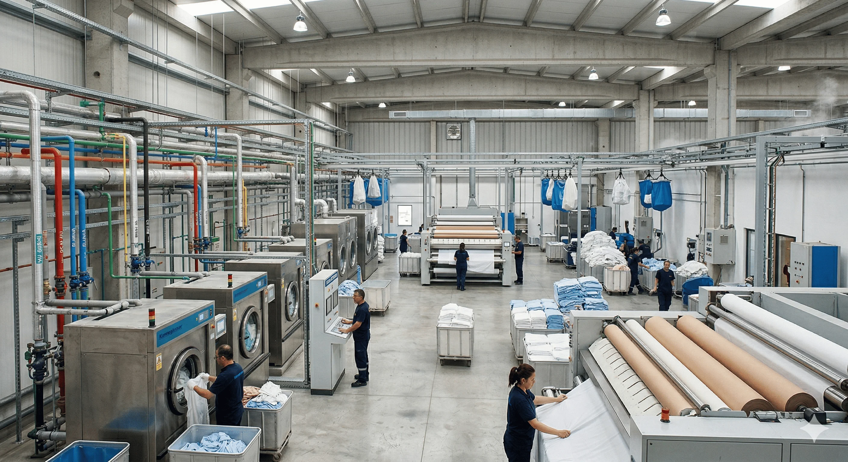 Endüstriyel Çamaşırhane Tesisatları