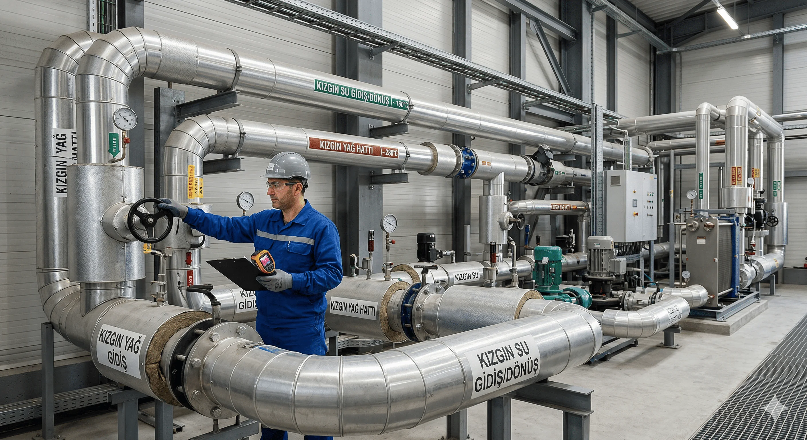 Kızgın Su - Kızgın Yağ Tesisatları
